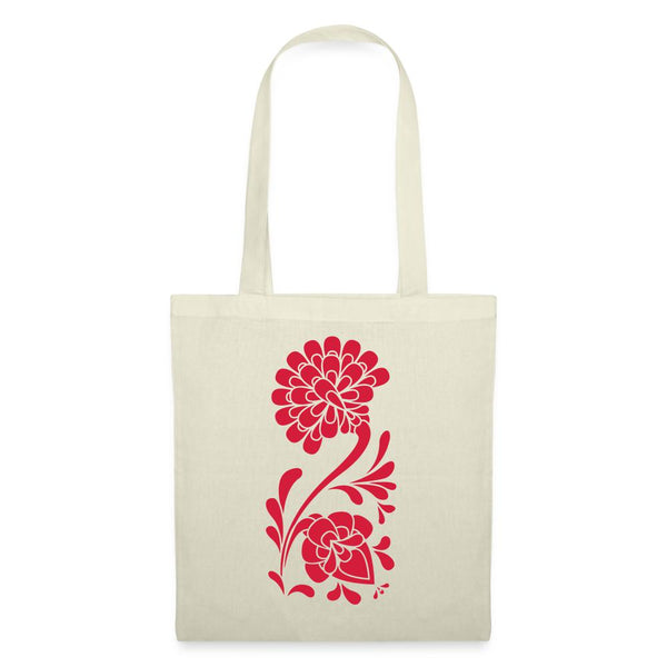 Jutebeutel mit Blumen