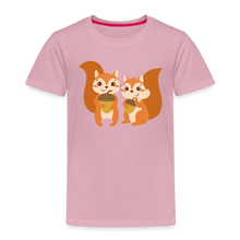 Lade das Bild in den Galerie-Viewer, Kinder Premium T-Shirt - Eichhörnchen - Hellrosa