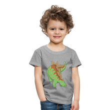 Lade das Bild in den Galerie-Viewer, Kinder Premium T-Shirt - Dinosaurier Stegosaurus - Grau meliert