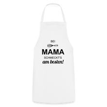 Lade das Bild in den Galerie-Viewer, Kochschürze für Frauen - bei MAMA schmeckt's am besten! - Weiß