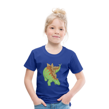 Lade das Bild in den Galerie-Viewer, Kinder Premium T-Shirt - Dinosaurier Stegosaurus - Königsblau