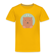 Lade das Bild in den Galerie-Viewer, Kinder Premium T-Shirt - Bär und Biene - Sonnengelb
