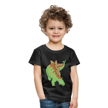 Lade das Bild in den Galerie-Viewer, Kinder Premium T-Shirt - Dinosaurier Stegosaurus - Anthrazit