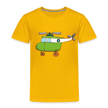 Lade das Bild in den Galerie-Viewer, Kinder Premium T-Shirt - Hubschrauber - Sonnengelb