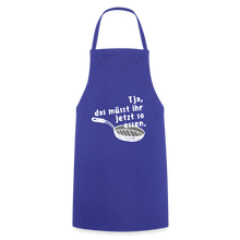 Lade das Bild in den Galerie-Viewer, Kochschürze für Frauen - Royalblau
