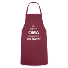 Lade das Bild in den Galerie-Viewer, Kochschürze für Frauen - bei OMA schmeckt's am besten! - Bordeaux