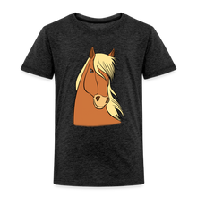 Lade das Bild in den Galerie-Viewer, Kinder Premium T-Shirt mit Pferdekopf - Anthrazit
