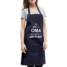 Lade das Bild in den Galerie-Viewer, Kochschürze für Frauen - bei OMA schmeckt's am besten! - Navy