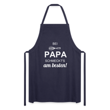 Lade das Bild in den Galerie-Viewer, Kochschürze für Männer - bei PAPA schmeckt's am besten! - Navy