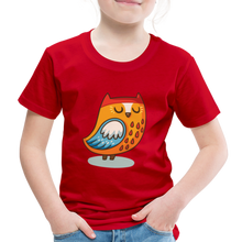 Lade das Bild in den Galerie-Viewer, Kinder Premium T-Shirt - Eule - Rot