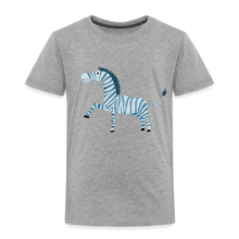 Lade das Bild in den Galerie-Viewer, Kinder Premium T-Shirt - Zebra - Grau meliert