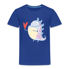 Lade das Bild in den Galerie-Viewer, Kinder Premium T-Shirt - kleines Monster mit Herz - Königsblau