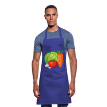 Lade das Bild in den Galerie-Viewer, Kochschürze mit Gemüse - Royalblau