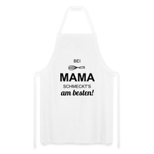 Lade das Bild in den Galerie-Viewer, Kochschürze für Frauen - bei MAMA schmeckt's am besten! - Weiß