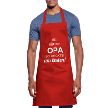 Lade das Bild in den Galerie-Viewer, Kochschürze für Männer - bei OPA schmeckt's am besten! - Rot