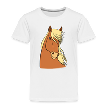 Lade das Bild in den Galerie-Viewer, Kinder Premium T-Shirt mit Pferdekopf - Weiß