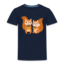 Lade das Bild in den Galerie-Viewer, Kinder Premium T-Shirt - Eichhörnchen - Navy