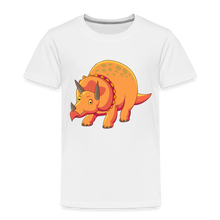 Lade das Bild in den Galerie-Viewer, Kinder Premium T-Shirt - Dino Triceratops - Weiß