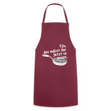 Lade das Bild in den Galerie-Viewer, Kochschürze für Männer - Bordeaux