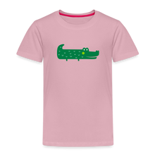 Lade das Bild in den Galerie-Viewer, Kinder Premium T-Shirt - Krokodil - Hellrosa
