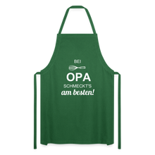 Lade das Bild in den Galerie-Viewer, Kochschürze für Männer - bei OPA schmeckt's am besten! - Grün