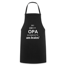 Lade das Bild in den Galerie-Viewer, Kochschürze für Männer - bei OPA schmeckt's am besten! - Schwarz
