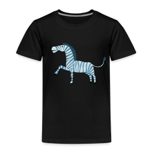 Lade das Bild in den Galerie-Viewer, Kinder Premium T-Shirt - Zebra - Schwarz