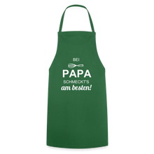 Lade das Bild in den Galerie-Viewer, Kochschürze für Männer - bei PAPA schmeckt's am besten! - Grün