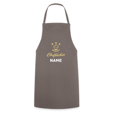 Lade das Bild in den Galerie-Viewer, Kochschürze Chefköchin mit Namen - Grau