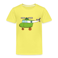 Lade das Bild in den Galerie-Viewer, Kinder Premium T-Shirt - Hubschrauber - Gelb