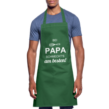 Lade das Bild in den Galerie-Viewer, Kochschürze für Männer - bei PAPA schmeckt's am besten! - Grün