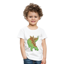 Lade das Bild in den Galerie-Viewer, Kinder Premium T-Shirt - Dinosaurier Stegosaurus - Weiß