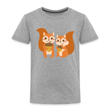 Lade das Bild in den Galerie-Viewer, Kinder Premium T-Shirt - Eichhörnchen - Grau meliert