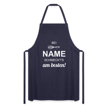 Lade das Bild in den Galerie-Viewer, Kochschürze für Männer - bei NAME schmeckt's am besten! - Navy