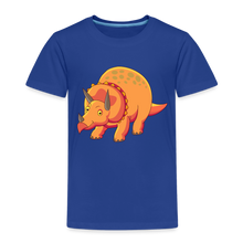 Lade das Bild in den Galerie-Viewer, Kinder Premium T-Shirt - Dino Triceratops - Königsblau