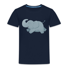 Lade das Bild in den Galerie-Viewer, Kinder Premium T-Shirt - glücklicher Elefant - Navy