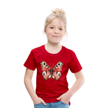 Lade das Bild in den Galerie-Viewer, Kinder Premium T-Shirt - Schmetterling - Rot