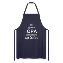 Lade das Bild in den Galerie-Viewer, Kochschürze für Männer - bei OPA schmeckt's am besten! - Navy