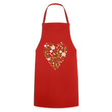 Lade das Bild in den Galerie-Viewer, Schürze mit Blumen und Herz - Rot