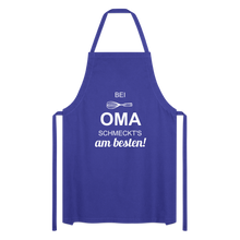 Lade das Bild in den Galerie-Viewer, Kochschürze für Frauen - bei OMA schmeckt's am besten! - Royalblau