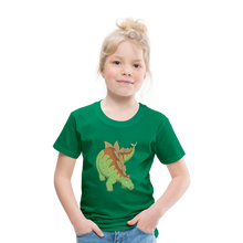 Lade das Bild in den Galerie-Viewer, Kinder Premium T-Shirt - Dinosaurier Stegosaurus - Kelly Green