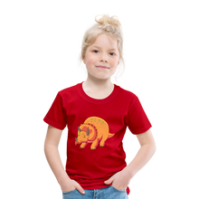 Lade das Bild in den Galerie-Viewer, Kinder Premium T-Shirt - Dino Triceratops - Rot