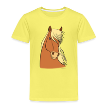 Lade das Bild in den Galerie-Viewer, Kinder Premium T-Shirt mit Pferdekopf - Gelb