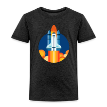 Lade das Bild in den Galerie-Viewer, Kinder Premium T-Shirt - Space Shuttle startet - Anthrazit
