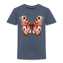 Lade das Bild in den Galerie-Viewer, Kinder Premium T-Shirt - Schmetterling - Blau meliert