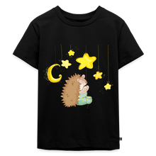 Lade das Bild in den Galerie-Viewer, Kinder Premium T-Shirt - Igel mit Sternen - Schwarz