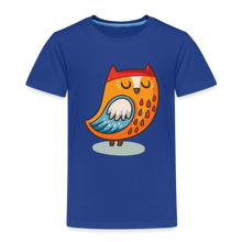 Lade das Bild in den Galerie-Viewer, Kinder Premium T-Shirt - Eule - Königsblau