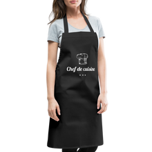 Lade das Bild in den Galerie-Viewer, Kochschürze Chef de cuisine - Schwarz