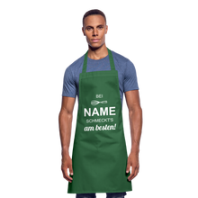 Lade das Bild in den Galerie-Viewer, Kochschürze für Männer - bei NAME schmeckt's am besten! - Grün