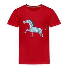 Lade das Bild in den Galerie-Viewer, Kinder Premium T-Shirt - Zebra - Rot